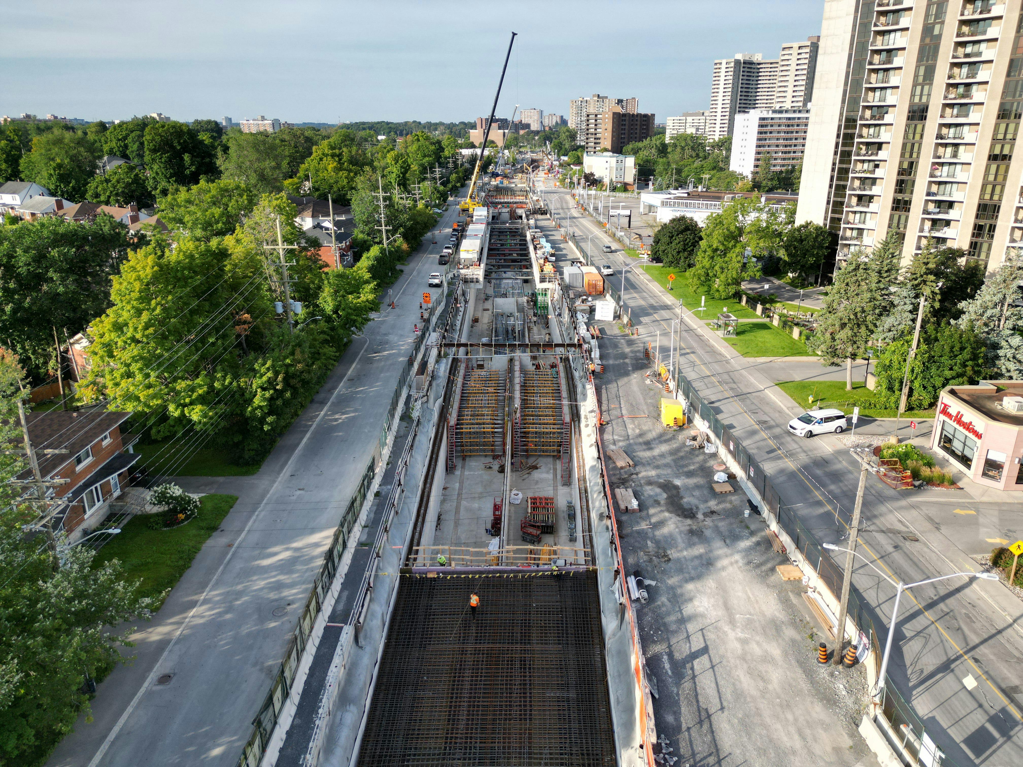 Nouvelle station Orchard en construction