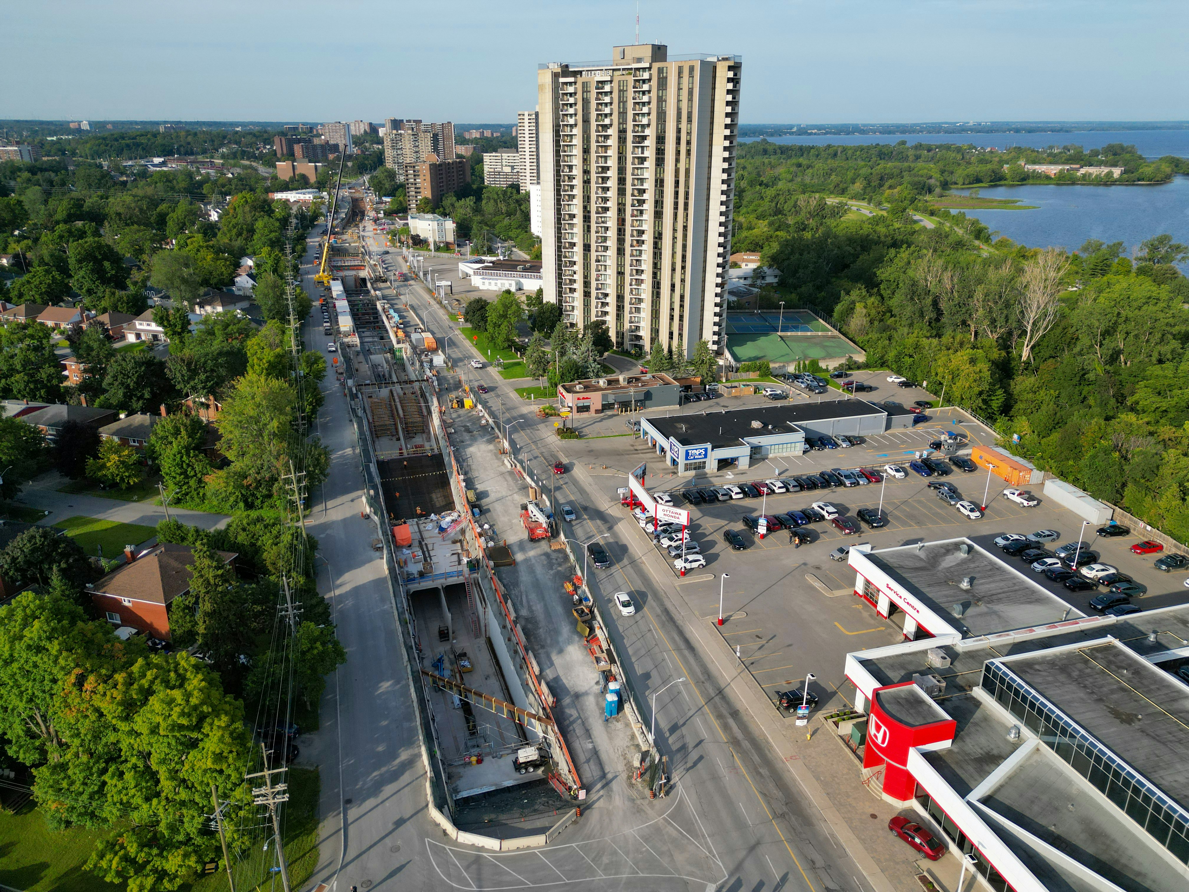 Nouvelle station Orchard en construction