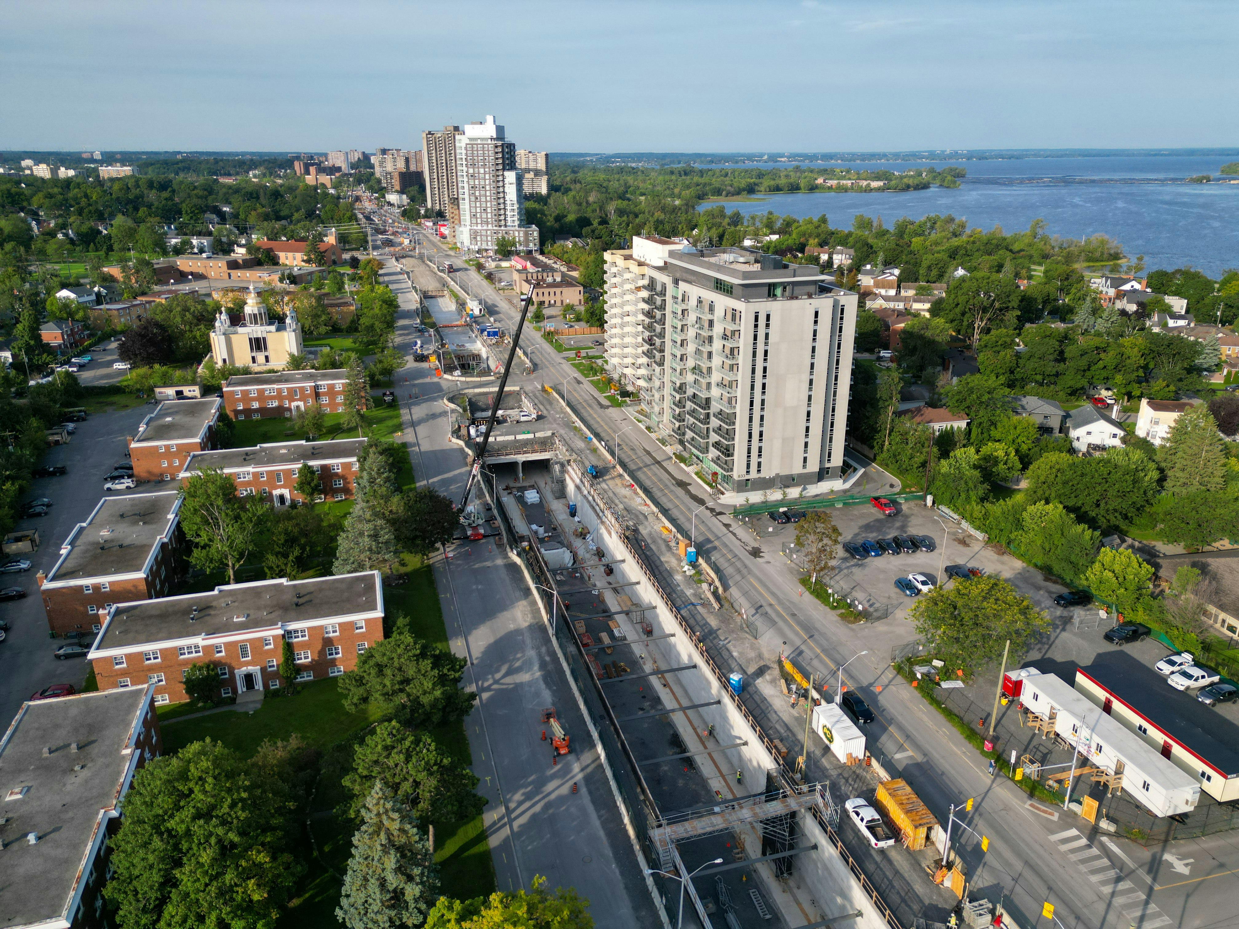 New Orchard station under construction